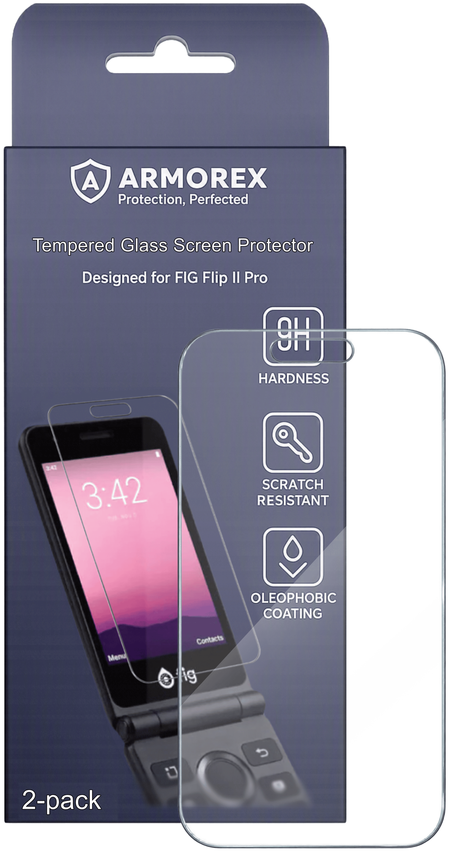 Clear Screen Protector - Fig Flip II Pro - 2 Pack